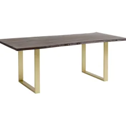 Table Harmony foncé acier brut 200x100