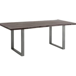 Table Harmony foncé acier brut 180x90