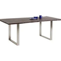 Table Harmony foncé chromé 180x90cm