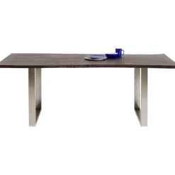 Table Harmony foncé-chromé 160x80cm