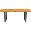 Table Symphony chêne acier brut 160x80