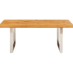 Table Symphony chêne chromé 160x80