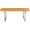 Table Symphony chêne chromé 200x100
