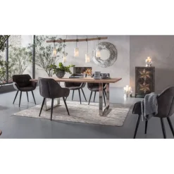 Table Symphony chromé 200x100