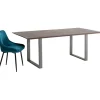 Table Symphony foncé acier brut 200x100