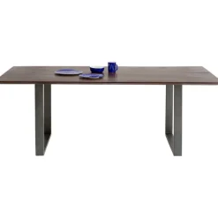 Table Symphony foncé acier brut 200x100