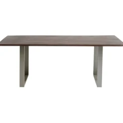 Table Symphony foncé chromé 180x90