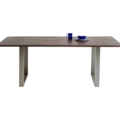 Table Symphony foncé chromé 180x90
