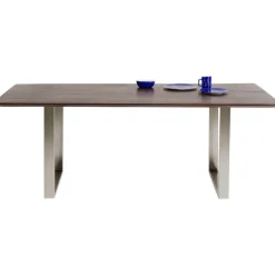 Table Symphony foncé chromé 160x80
