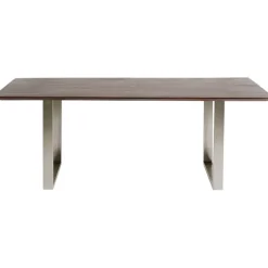 Table Symphony foncé chromé 200x100