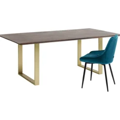 Table Symphony foncé laiton 200x100