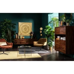 Tableau décoratif Art Circle doré 120x120