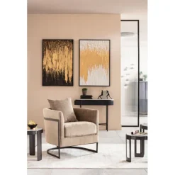 Tableau encadré Abstract noir 80x120cm