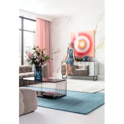 Tableau sur toile Tendency Circle rose 120x120cm