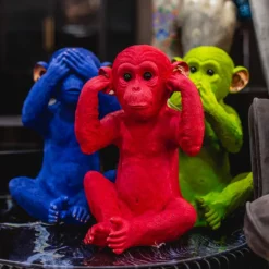 Tirelire Monkey Iwazaru citron vert