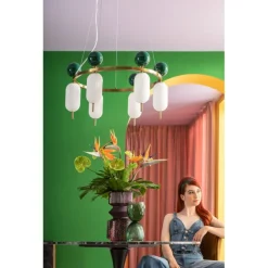 Vase Duetto vert 25cm