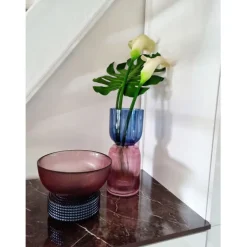 Vase Marvelous Duo bleu violet 40cm